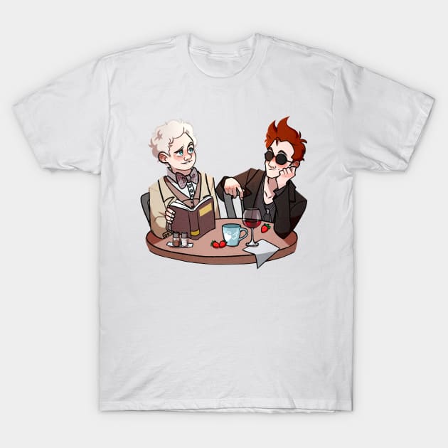 Good omens T-Shirt by gaypompeii